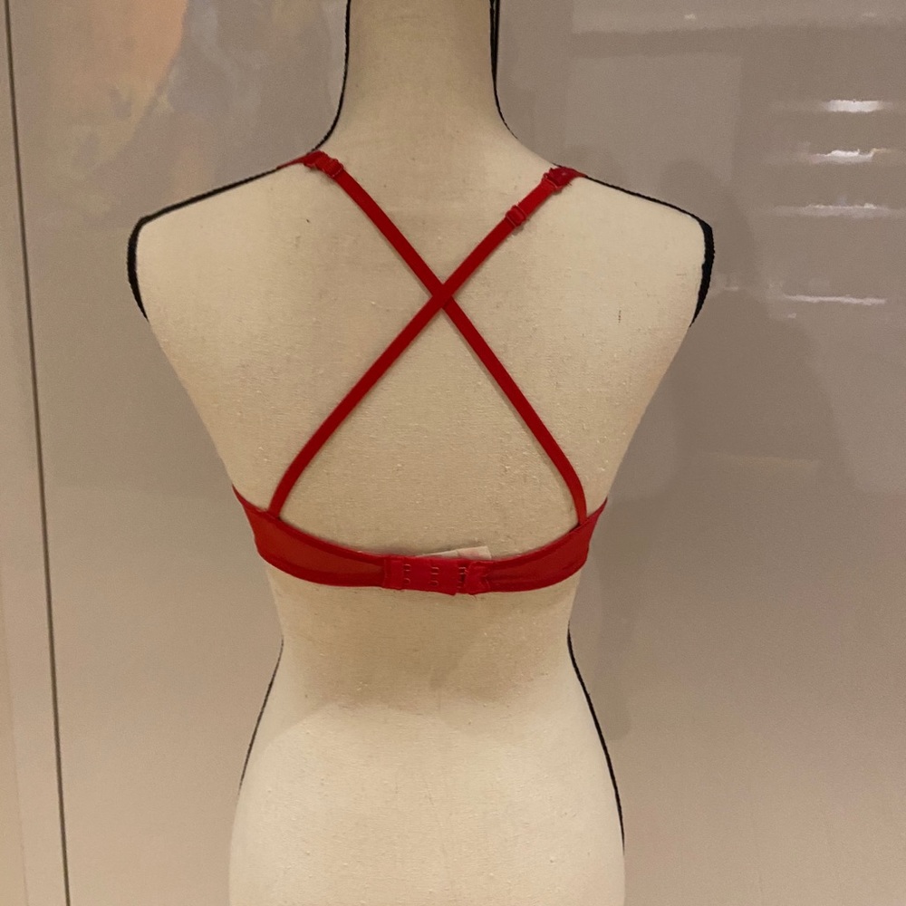 Red Lace Bra - Picture 5 of 8